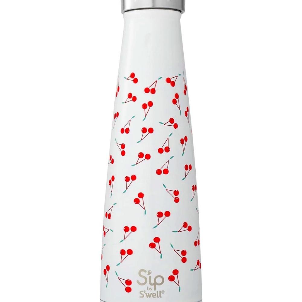 Sip by S'well Thermal Flask Cherry Vacuum Insulated Water Bottle